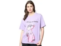 Cotton Oversized Graphic Tee Women at Rs. 247 Cotton Oversized Graphic Tee Women at Rs. 247