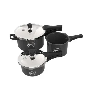 Pigeon Hard Anodised Induction Base Pressure Cooker Outer Lid Combo (2L, 3L, 5L) at ₹2137 | Amazon Deal Pigeon Hard Anodised Induction Base Pressure Cooker Outer Lid Combo (2L, 3L, 5L) at ₹2137 | Amazon Deal