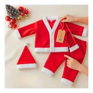 Santa Claus Dress Christmas Costume Set for Children Santa Claus Dress Christmas Costume Set for Children