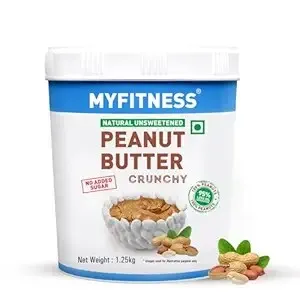 MYFITNESS All Natural Peanut Butter Crunchy 1.25kg at Rs 369 MYFITNESS All Natural Peanut Butter Crunchy 1.25kg at Rs 369