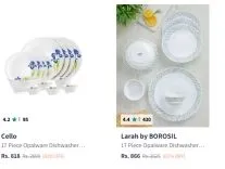 Cello & Larah Borosil Dinner Sets Deal From Rs.570 – Myntra Cello & Larah Borosil Dinner Sets Deal From Rs.570 – Myntra