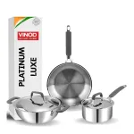 Vinod Luxury Edition Triply Stainless Steel Cookware Set 5 Pc at ₹3299 | Amazon Deal Vinod Luxury Edition Triply Stainless Steel Cookware Set 5 Pc at ₹3299 | Amazon Deal