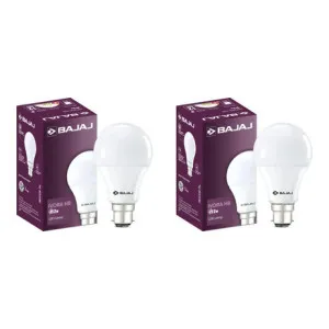 Bajaj 12W Basic Round B22 LED Bulb White Pack of 2 Bajaj 12W Basic Round B22 LED Bulb White Pack of 2