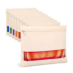DALUCI Cotton Saree Covers (16×14 Inch) with Zip & Transparent Mesh Window at ₹419 | Amazon Deal DALUCI Cotton Saree Covers (16×14 Inch) with Zip & Transparent Mesh Window at ₹419 | Amazon Deal
