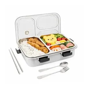 Brand Conquer Leak-Proof Stainless Steel Lunch Box with Cutlery at ₹349 | Amazon Deal Brand Conquer Leak-Proof Stainless Steel Lunch Box with Cutlery at ₹349 | Amazon Deal