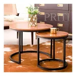 Priti Coffee Table Set – Nesting Side Tables Priti Coffee Table Set – Nesting Side Tables