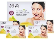 Lotus Herbals WhiteGlow Vitamin C + Gold Facial Kit (4 in 1) for Rs. 424 Lotus Herbals WhiteGlow Vitamin C + Gold Facial Kit (4 in 1) for Rs. 424