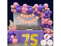 Mystic Toy Store Birthday Decoration Deal 50 Pcs Pink Purple Gold Balloon Rs. 87 Mystic Toy Store Birthday Decoration Deal 50 Pcs Pink Purple Gold Balloon Rs. 87