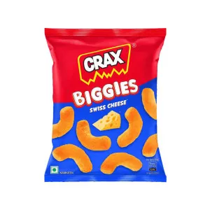 Crax Biggies Swiss Cheese Puff Snacks at ₹22 | Zepto Deal Crax Biggies Swiss Cheese Puff Snacks at ₹22 | Zepto Deal