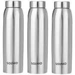 Solimo Stainless Steel Water Bottle Set of 3 at Rs. 521 – Amazon Solimo Stainless Steel Water Bottle Set of 3 at Rs. 521 – Amazon