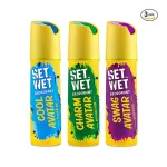 SET WET Deodorant Spray Perfume Cool Charm & Swag Avatar for Men 150ml (Pack of 3) SET WET Deodorant Spray Perfume Cool Charm & Swag Avatar for Men 150ml (Pack of 3)