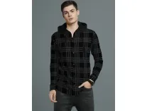 LEWEL Men Checkered Shirt – Black Grey at Rs 167 LEWEL Men Checkered Shirt – Black Grey at Rs 167