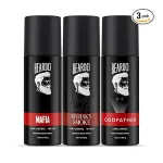 Beardo Godfather, Whisky Smoke & Mafia Perfume Body Spray (Set of 3) Citrus Aromatic Spicy Long Lasting at ₹284 | Amazon Deal Beardo Godfather, Whisky Smoke & Mafia Perfume Body Spray (Set of 3) Citrus Aromatic Spicy Long Lasting at ₹284 | Amazon Deal