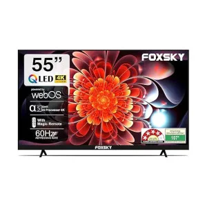 Foxsky 139 cm (55 inch) Frameless Series QLED 4K Ultra HD LED Smart TV at ₹23799 | Amazon Deal Foxsky 139 cm (55 inch) Frameless Series QLED 4K Ultra HD LED Smart TV at ₹23799 | Amazon Deal