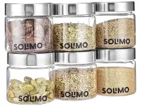 Amazon Solimo Plastic Storage Jar Set of 6 at Rs 288 Amazon Solimo Plastic Storage Jar Set of 6 at Rs 288