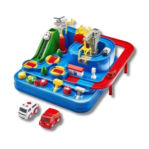 Car Race Track Adventure Toys for 3+ Year Olds – City Rescue Preschool Playset Car Race Track Adventure Toys for 3+ Year Olds – City Rescue Preschool Playset