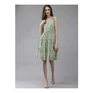Roadster Floral Printed Tiered Knee Length Dress at ₹360 | Myntra Deal Roadster Floral Printed Tiered Knee Length Dress at ₹360 | Myntra Deal