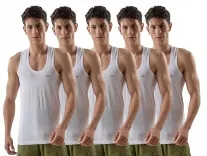 Lux Venus Men’s White Cotton Vest Pack of 5 – Rs 283 Lux Venus Men’s White Cotton Vest Pack of 5 – Rs 283
