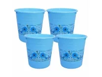 Wonder Homeware Printed Dustbin Set of 4, 6 LTR, Blue – Rs. 142 Wonder Homeware Printed Dustbin Set of 4, 6 LTR, Blue – Rs. 142