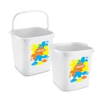 Nayasa 7.5 Litre Square Plastic Bucket (Set of 2) at ₹139 | Amazon Deal Nayasa 7.5 Litre Square Plastic Bucket (Set of 2) at ₹139 | Amazon Deal
