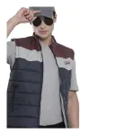 Indian Garage Co Men’s Puffer Jacket – Slim Fit, Colorblocked Indian Garage Co Men’s Puffer Jacket – Slim Fit, Colorblocked