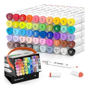 SHUTTLE ART 50 Colors Dual Tip Art Markers with Case at ₹649 | Amazon Deal SHUTTLE ART 50 Colors Dual Tip Art Markers with Case at ₹649 | Amazon Deal