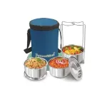 SignoraWare Fine Meal Stainless Steel Lunch Box (Set of 3) at ₹522 | Amazon Deal SignoraWare Fine Meal Stainless Steel Lunch Box (Set of 3) at ₹522 | Amazon Deal