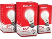 Eveready 12W LED Bulb (Pack of 3) for Rs. 217 Eveready 12W LED Bulb (Pack of 3) for Rs. 217