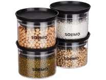 Amazon Solimo Plastic Storage Jar Set, 500ml (Set of 4) – Rs. 189 Amazon Solimo Plastic Storage Jar Set, 500ml (Set of 4) – Rs. 189