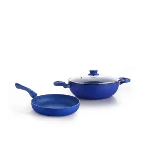 Crystal 225mm Kadai + 225mm Fry Pan with Glass Lid 2Pcs Set at ₹874 | Amazon Deal Crystal 225mm Kadai + 225mm Fry Pan with Glass Lid 2Pcs Set at ₹874 | Amazon Deal