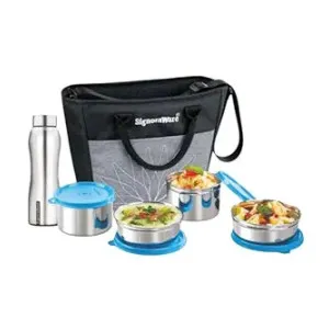 SignoraWare Office Stainless Steel Lunch Box with Bottle Set (Airtight & Leakproof) at ₹692 | Amazon Deal SignoraWare Office Stainless Steel Lunch Box with Bottle Set (Airtight & Leakproof) at ₹692 | Amazon Deal