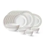 Larah by Borosil Opalware Dinner Set 27 Pieces for Family of 6 Larah by Borosil Opalware Dinner Set 27 Pieces for Family of 6
