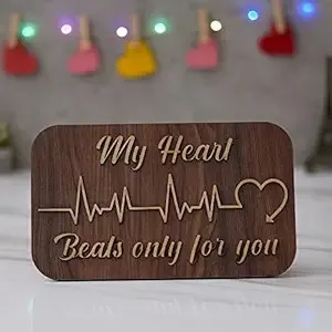 eCraftIndia Heart Beats Wooden Showpiece – Valentine’s Gift Rs. 155 eCraftIndia Heart Beats Wooden Showpiece – Valentine’s Gift Rs. 155