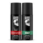Beardo Legacy & Godfather Perfume Body Spray Set of 2 – Rs. 249 Beardo Legacy & Godfather Perfume Body Spray Set of 2 – Rs. 249