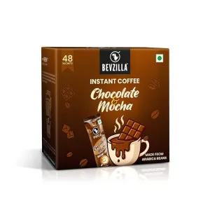 Bevzilla 48 Chocolate & Mocha Instant Coffee Sachets at ₹209 | Amazon Deal Bevzilla 48 Chocolate & Mocha Instant Coffee Sachets at ₹209 | Amazon Deal