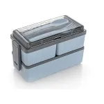 LEAWALL Plastic Lunch Box with 3 Detachable Boxes, 2 Spoons & Lid, BPA Free, Air Tight, 1400ml at ₹125 | Amazon Deal LEAWALL Plastic Lunch Box with 3 Detachable Boxes, 2 Spoons & Lid, BPA Free, Air Tight, 1400ml at ₹125 | Amazon Deal