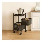 2-Layer Revolving Square Storage Trolley with Wheels at ₹685 | Amazon Deal 2-Layer Revolving Square Storage Trolley with Wheels at ₹685 | Amazon Deal