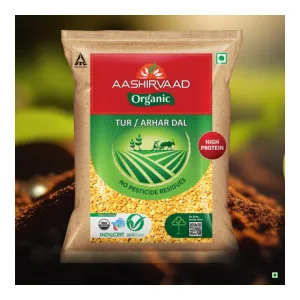AASHIRVAAD Organic Toor Arhar Dal Split 1 kg – Delhi Loot Deal AASHIRVAAD Organic Toor Arhar Dal Split 1 kg – Delhi Loot Deal
