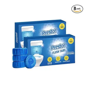 Presto! Flush Tabs 800 Gram – Prevents Stains, Removes Limescale Presto! Flush Tabs 800 Gram – Prevents Stains, Removes Limescale
