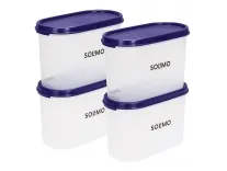 Solimo Modular Plastic Containers Set of 4 at Rs. 279 – Amazon Solimo Modular Plastic Containers Set of 4 at Rs. 279 – Amazon