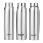 Solimo Stainless Steel Water Bottle Set of 3 1-Liter Solimo Stainless Steel Water Bottle Set of 3 1-Liter