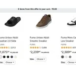 Puma Footwear: Up to 80% off + 5% off coupon from Rs. 700 at Amazon Puma Footwear: Up to 80% off + 5% off coupon from Rs. 700 at Amazon