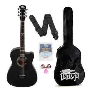 Intern INT-38C-BK-G 38 Inches Acoustic Guitar Kit at ₹1680 | Amazon Deal Intern INT-38C-BK-G 38 Inches Acoustic Guitar Kit at ₹1680 | Amazon Deal