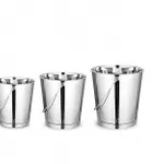 Stainless Steel Bucket Set 9.5L+12.5L+15.6L for Kitchen & Bathroom – Rs. 100 Stainless Steel Bucket Set 9.5L+12.5L+15.6L for Kitchen & Bathroom – Rs. 100
