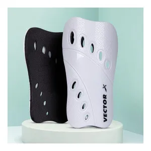 Vector X V2 Football Shin Guard – Durable Lightweight (S, White) Vector X V2 Football Shin Guard – Durable Lightweight (S, White)