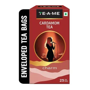 TE-A-ME Elaichi Teabags Flavoured Chai Black Tea 50 gram 25 Tea bags Christmas New Year Gift TE-A-ME Elaichi Teabags Flavoured Chai Black Tea 50 gram 25 Tea bags Christmas New Year Gift
