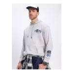 Glitchez Placement Print Hooded Sweatshirt Deal Glitchez Placement Print Hooded Sweatshirt Deal