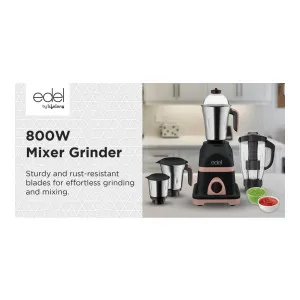 Edel by Lifelong Premio 2.0 800 W Juicer Mixer Grinder (4 Jars) at ₹999 | Flipkart Deal Edel by Lifelong Premio 2.0 800 W Juicer Mixer Grinder (4 Jars) at ₹999 | Flipkart Deal
