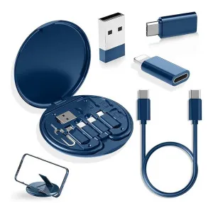 Multifunctional Data Cable Set, USB Type C Adapter, Sim Tool & Phone Holder Storage Box at ₹75 | Amazon Deal Multifunctional Data Cable Set, USB Type C Adapter, Sim Tool & Phone Holder Storage Box at ₹75 | Amazon Deal