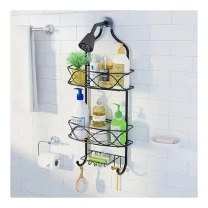 amazon basics Hanging Shower Caddy for Bathroom, No Drill at ₹1747 | Amazon Deal amazon basics Hanging Shower Caddy for Bathroom, No Drill at ₹1747 | Amazon Deal
